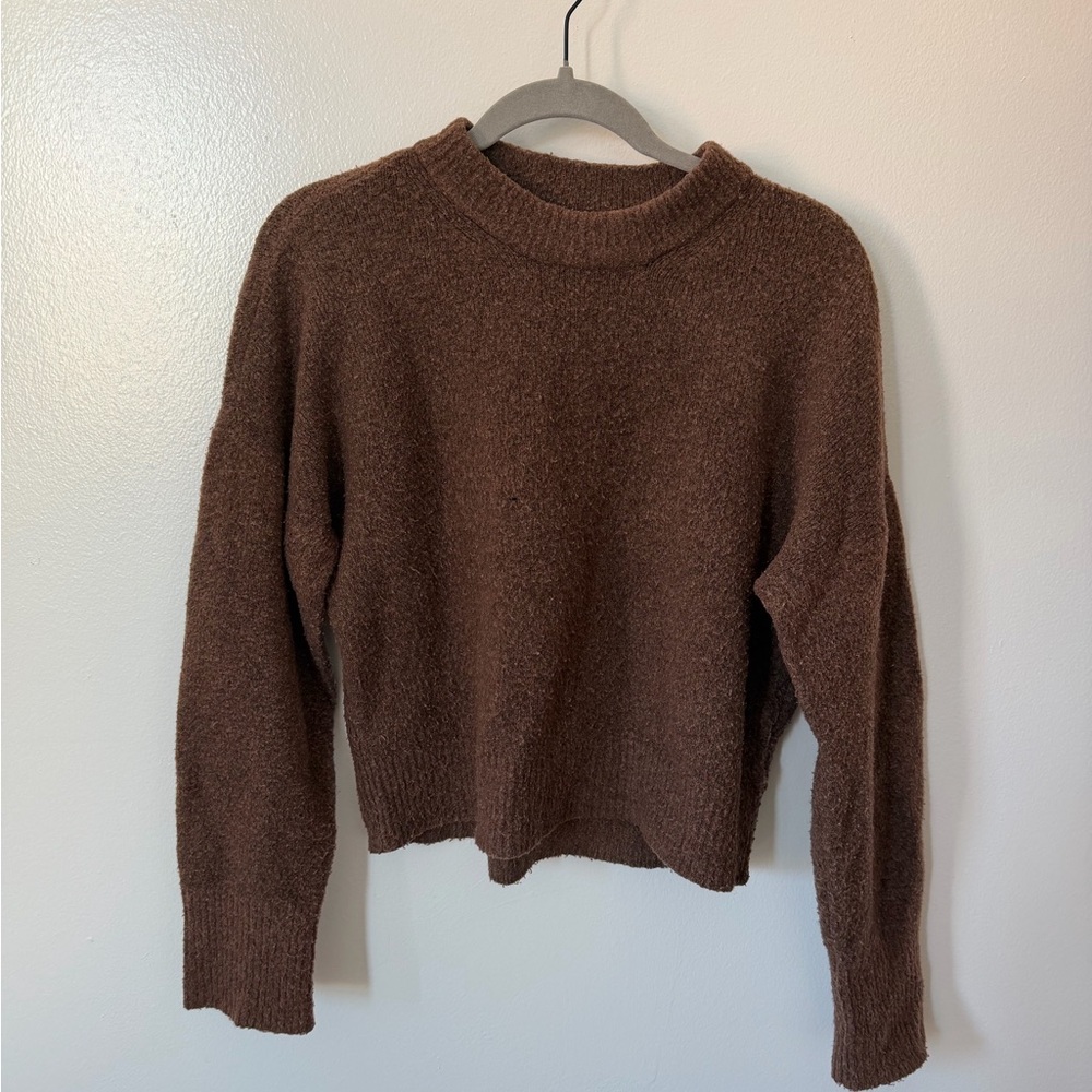 Abercrombie & Fitch Rich Brown Crew Neck Sweater